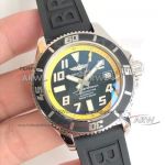 Perfect Replica Breitling Superocean Abyss Yellow Black Rubber Band Mens Automatic Watch 